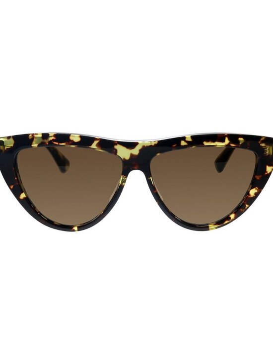 Bottega Veneta 57MM Cat Eye Sunglasses | Tortoiseshell | Gold Detail main image 5